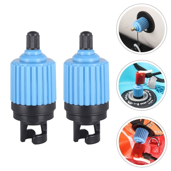 HOOWIFFY Inflatable Boat Pump Adapter Set, Copper and Rubber, High Efficiency for Board, 2 Pieces