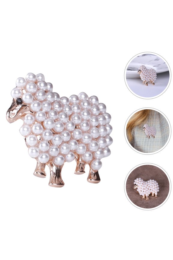 Stylish Sheep Brooch Pins Unique Design Versatile Accessory 2Pcs