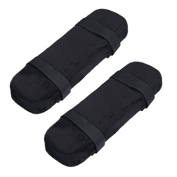 HOOWIFFY Elastic Armrest Pad for Office Chair, Memory Foam Cushion with Removable Black Cover for Comfort