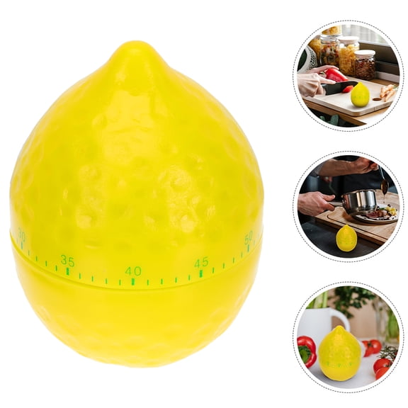 HOOWIFFY 2Pcs Assorted Color Fruit Shaped Kitchen Timers Mechanical Manual Timer for Cooking