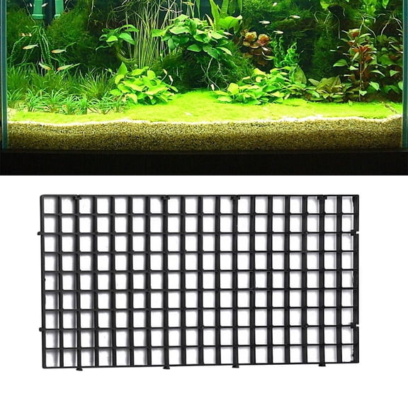 HOOWIFFY 2Pcs Black Fish Net with Plastic Frame for Aquarium Fish Separation and Protection