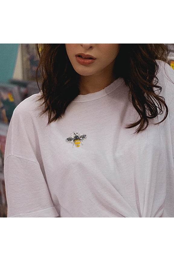 2Pcs Brooches for Women Vintage Honey Bee Pin Multi Alloy Elegant Style