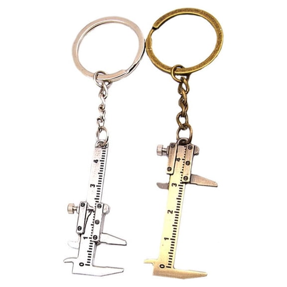 HOOWIFFY 2Pcs Calipers Tool Zinc Alloy Gauging Instrument for Students in Daily Use