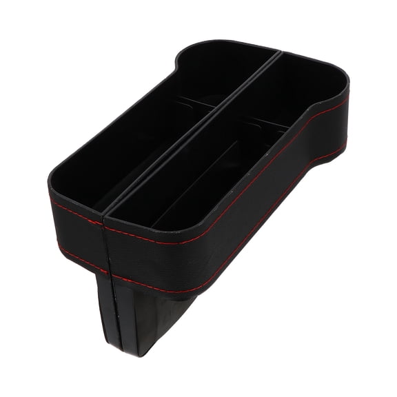 HOOWIFFY 2Pcs Car Gap Storage Pockets Black Car Console Side Organizer for Phone Wallet