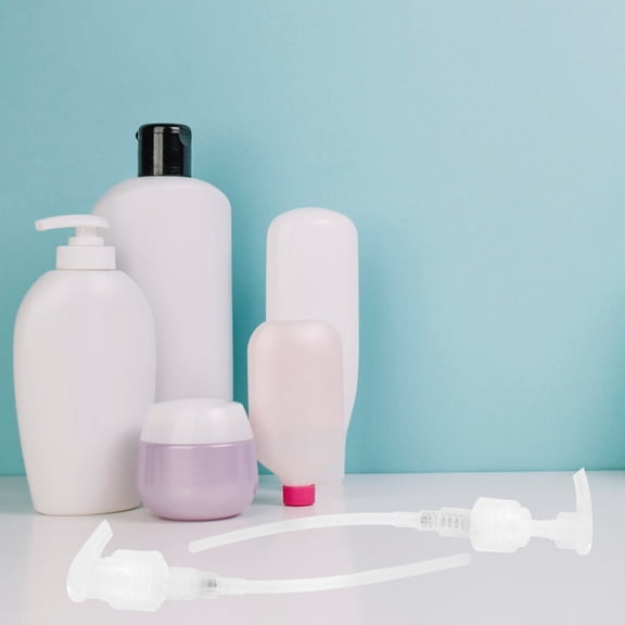 HOOWIFFY 2-Pack Cylindrical Lotion Dispenser Pumps for Hand Soap Shampoo Bathroom Accessories