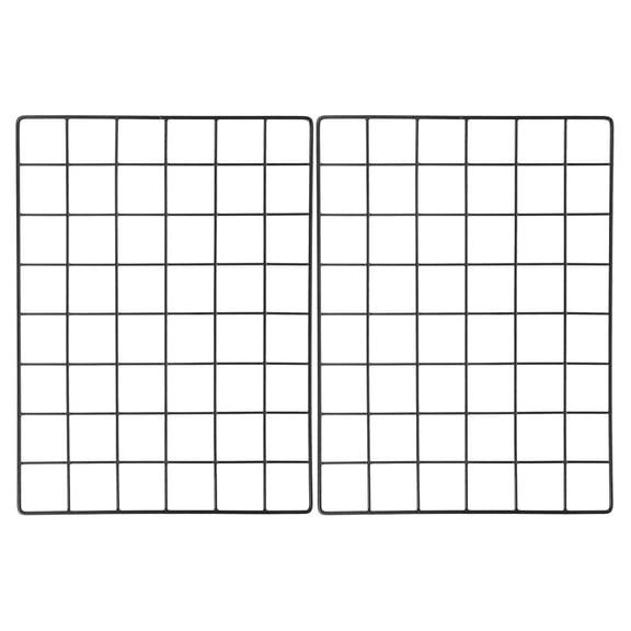 HOOWIFFY 2Pcs Decorative Wall Panels Iron Grid For Family Photo Display
