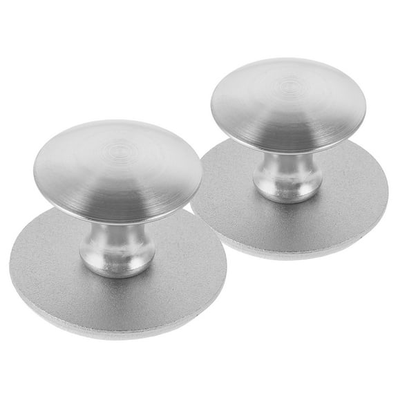 HOOWIFFY 2-Pack Glass Door Pull Handles with Strong Adhesive, No Drill Installation, Hardware for Easy Use