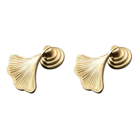 HOOWIFFY 2Pcs Dresser Handles Zinc Alloy Decorative Design for Home Furniture