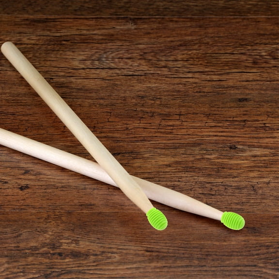 HOOWIFFY 2Pcs Silicone Drumstick Mute Tips Drumstick Silent Accessories for Drum Practice and Performance