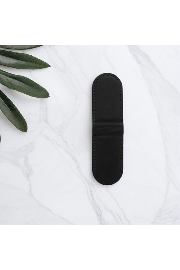 2Pcs Fashionable Black PU Wallet Clip Magnetic Clamp for Cash and Cards Portable