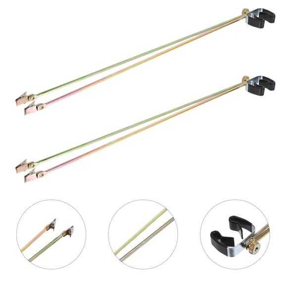 HOOWIFFY 2Pcs Flag Banner Holder Adjustable Beam Angle Metal Flagpole Spreader for Garden and Business