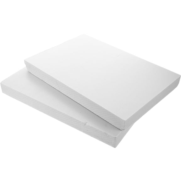 HOOWIFFY 2Pcs Foam Board Sheets White DIY Foam for Model Making Cutting Bending and Gluing