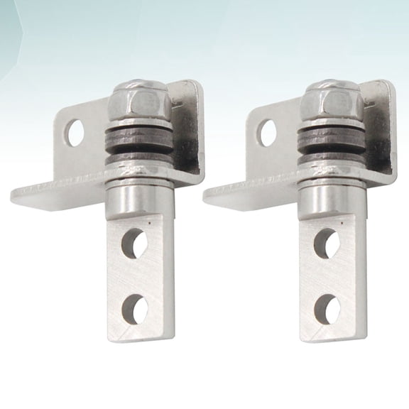 HOOWIFFY 2Pcs Furniture Hinges White Rotating Door Pivot for Folding Support Frame and Headrest