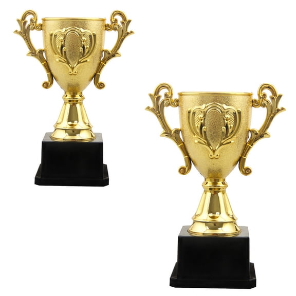 HOOWIFFY 2Pcs Golden Trophy Award for Kids in School Competition Design