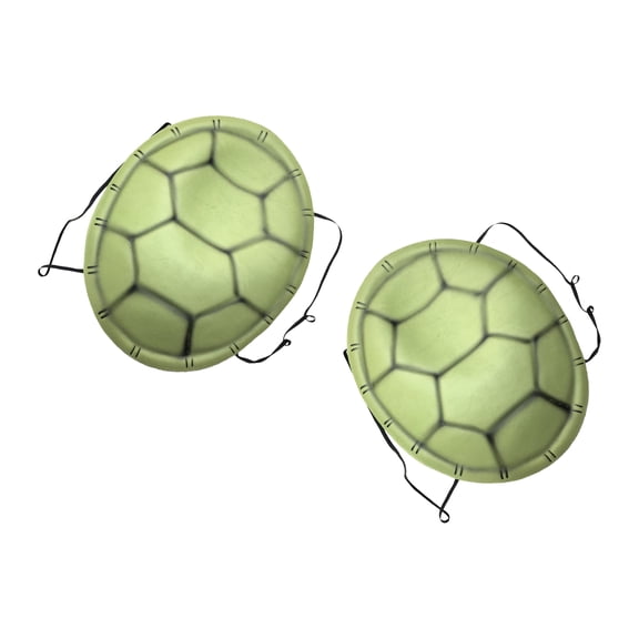 HOOWIFFY 2Pcs Green Turtle Shell Cosplay Prop for Events and Fun