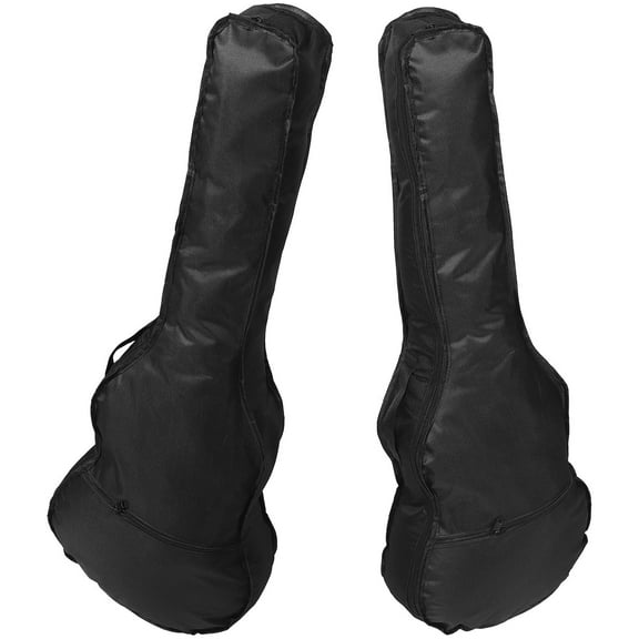 HOOWIFFY Guitar Storage Bag Durable Black Oxford Cloth for Multiple Instruments 2Pcs