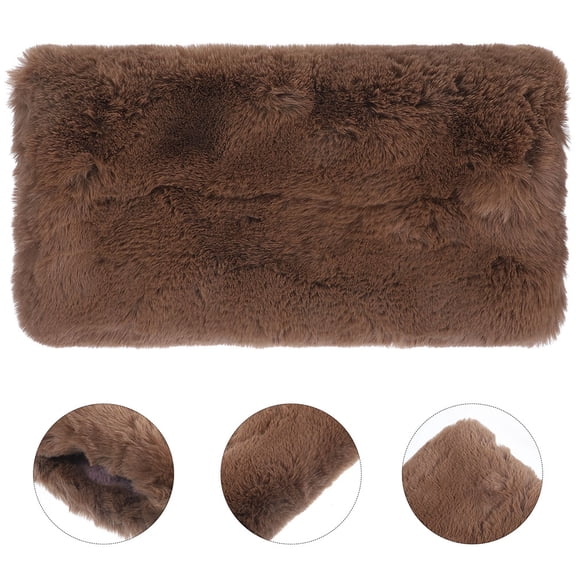 HOOWIFFY 2Pcs Faux Fur Plush Hand Muff Warmers Soft Hand Pillow Comfortable Portable Winter Warmers