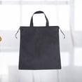 thumbnail image 1 of HOOWIFFY 2Pcs Heavy Duty Drawstring Bag Polyester Storage Pouch Black Portable Dirt-Resistant for Home Outdoor, 1 of 8