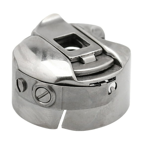 HOOWIFFY 2Pcs Silver Sewing Bobbin Case Durable Material Quick Stop for Thread Tangle Prevention