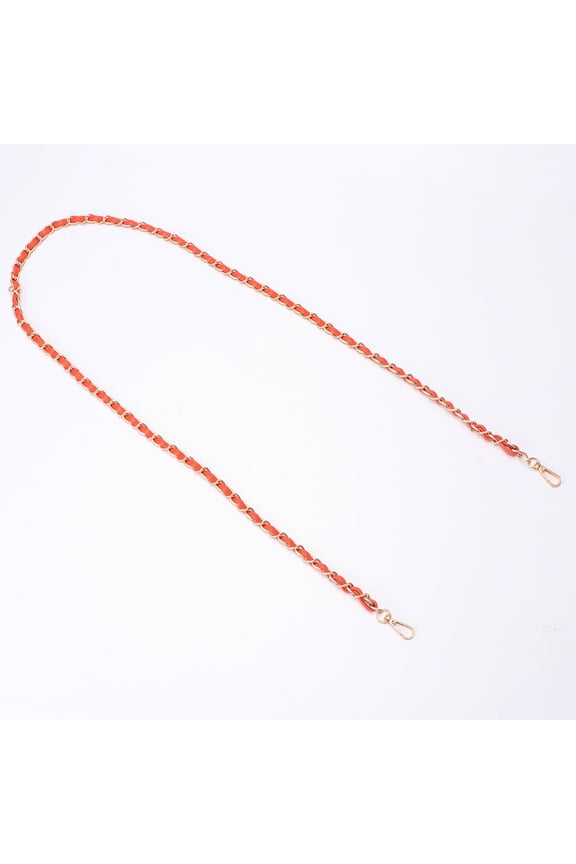 Orange Chain Bag Straps, Luxury Plated , 2 Pieces Replacement Accessories for Handbags