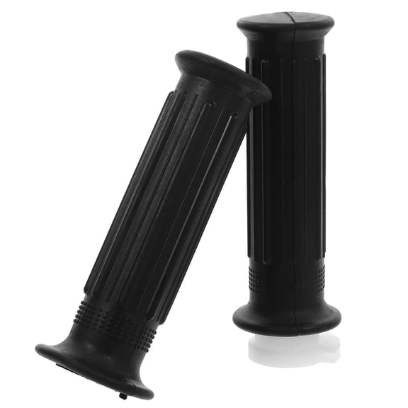 HOOWIFFY 2Pcs Motorcycle Hand Grips Black Rubber for Motorcyclists Riding