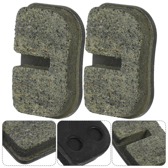 HOOWIFFY 2Pcs Front Disc Brake Pads for Motorcycle Bike Scooter Iron Material Black