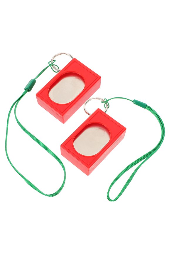 2Pcs Portable Red Pet Clickers for Training Dogs Effective Sound and Vibration Tool