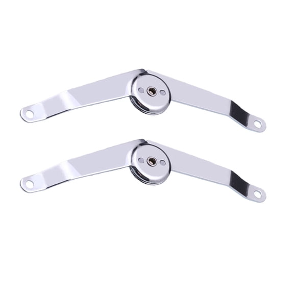 HOOWIFFY 2-Pack Metal Rod Supports with Hinges for Secure Luggage Box Mounting and Outdoor Equipment