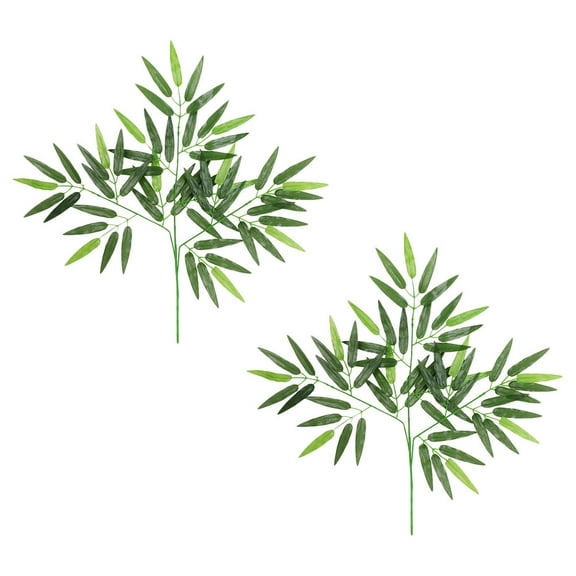 HOOWIFFY Green Leaves Simulation Plastic Decor for Home, Shop, Office, and Indoor Outdoor Decoration