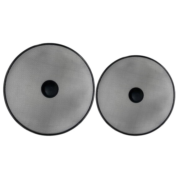 HOOWIFFY 2-Piece Skillet Grease Splatter Guard Set with Easy-Grip Handles, Oil Splash Protector for Kitchen Cooking