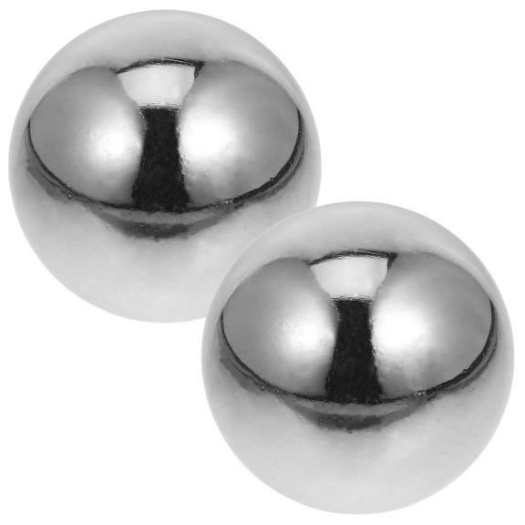 HOOWIFFY 2Pcs Stainless Steel Exercise Balls for Hand Therapy and Muscle Relaxation 2 Inch