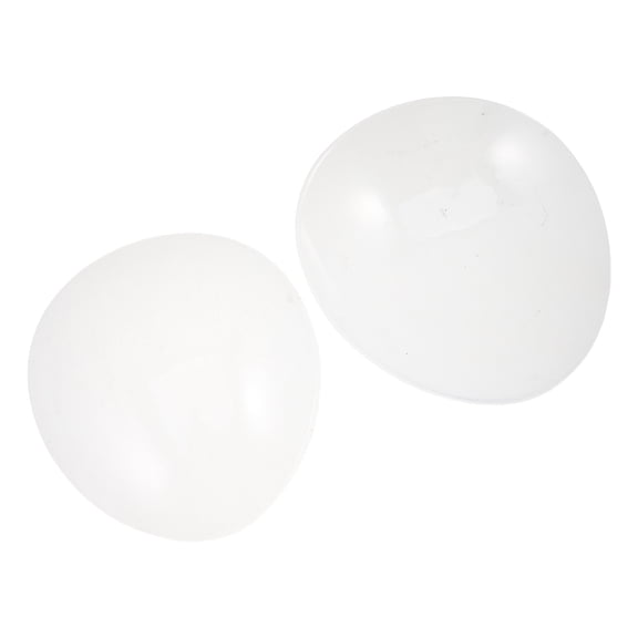 HOOWIFFY 2Pcs Transparent Plastic Wig Form Display Head, Clear Dome Support for Daily Use