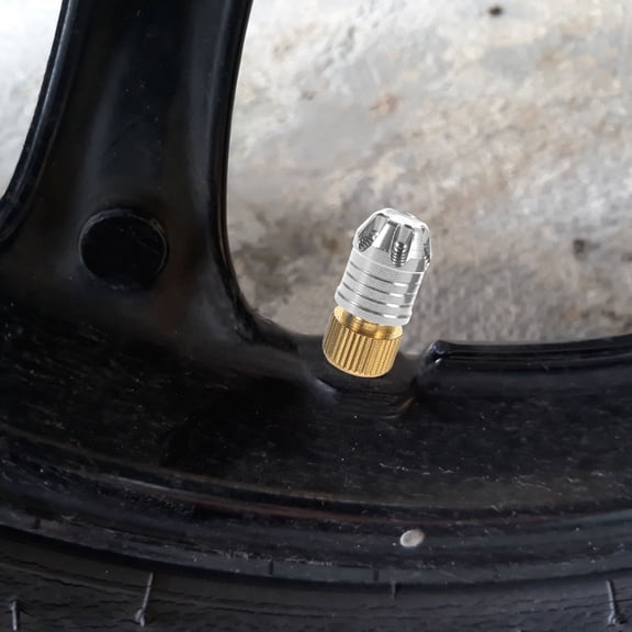 HOOWIFFY Aluminum Alloy Car Tire Valve Caps, Stylish and , Easy to Install, Set of 2 Pieces