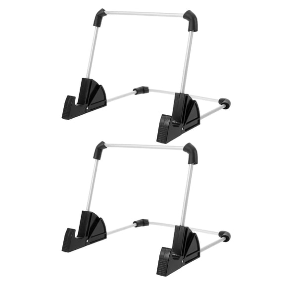 HOOWIFFY 2Pcs Versatile Folding Light Board Stand Adjustable Plated Silver Metal Copy Table Easel Holder