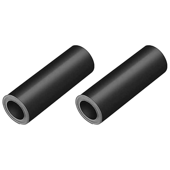 HOOWIFFY 2-Pack Magnetic Fireplace Draft Black Rubber Seal for Indoor Use, and Heat Retention