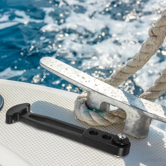 HOOWIFFY 2Sets Adjustable Boat Ladder Strap with Rubber T Shaped Latch for Easy Secure Mounting