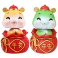 thumbnail image 1 of HOOWIFFY 2-Piece Chinese New Year Snake Decorations Set, Festive Car Ornaments in Assorted Colors for Holiday Celebration, 1 of 7