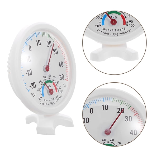 HOOWIFFY Compact Analog Hygrometer for Home Clear Functionality 2Pcs