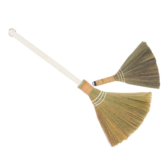 HOOWIFFY 2-Pack Detachable Handle Broom with Bristles for Household Cleaning, Ideal for Living Room and Indoor Use