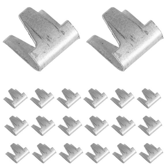 HOOWIFFY 300Pcs Metal Cage Locking Clips Plated Silver Slip Resistant Design for Secure Installation of Pet and Poultry Cages
