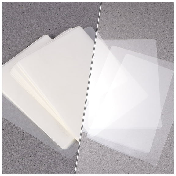 HOOWIFFY 300Pcs Waterproof Laminating Films for Home Photo Sealing with Transparent Design