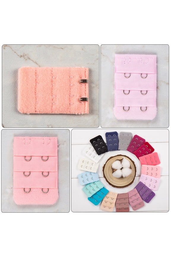 Bra Extenders for Women Polyester 30Pcs Pink