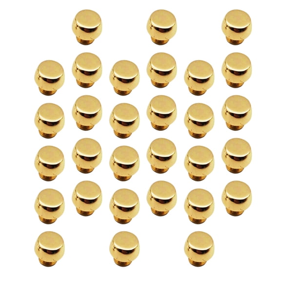 HOOWIFFY Craft Nailhead Golden Zine-Alloy Rivets for Bag Decoration 30Pcs