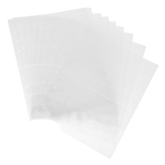 HOOWIFFY 30Pcs Clear Plastic Double Sided Storage Sleeves for Sports Cards Photos Protective Organizer