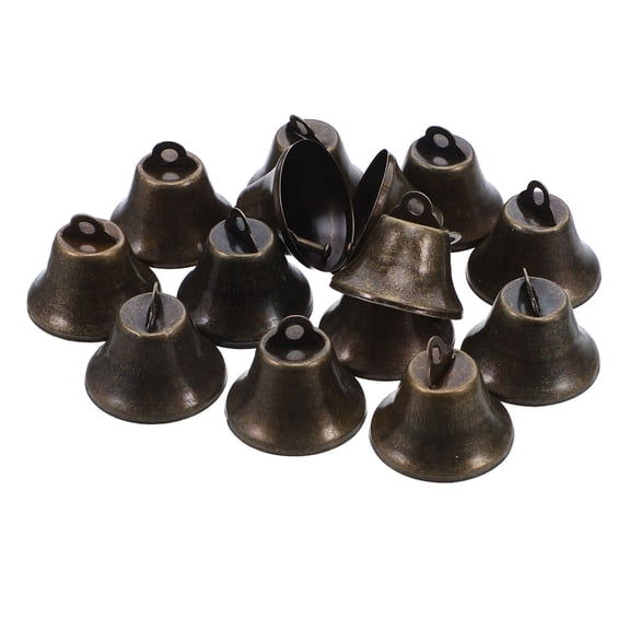 HOOWIFFY 30Pcs Bronze Vintage Metal Bells for Door Decoration, Chimes, Craft Supplies and Projects