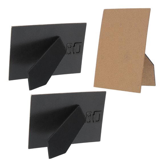 HOOWIFFY 3Pcs Black DIY Photo Frame Easel Back Support with Space Saving Design