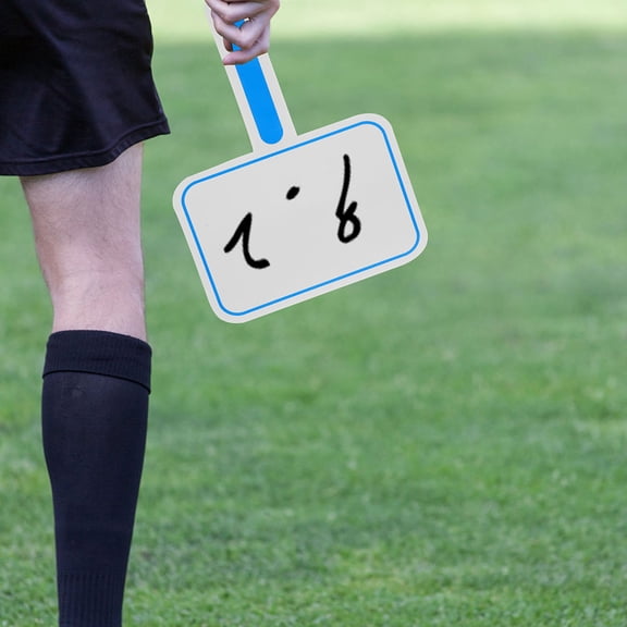 HOOWIFFY 3Pcs Erasable Scoreboard Foam Blue Handheld Whiteboards for Scoring Events