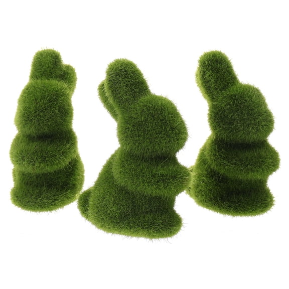 HOOWIFFY Decor Set, 3pcs Green Foam Imitation Crafts for Holiday and Home Gathering Decoration