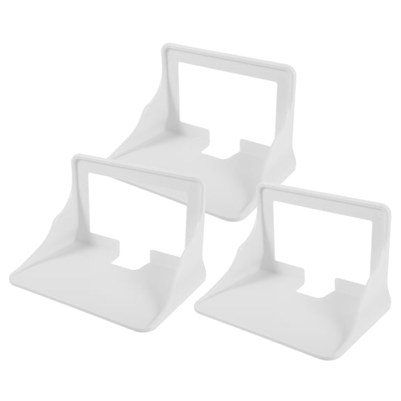 HOOWIFFY 3Pcs Charging Socket Holder Wall Shelf White for Electronic Device Storage and Charging