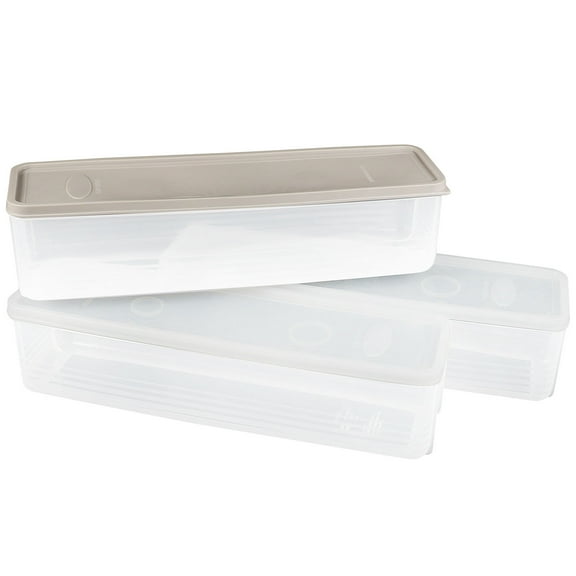 HOOWIFFY Fridge Food Box Assorted Color PP Healthy Multi-Function Containers 3Pcs